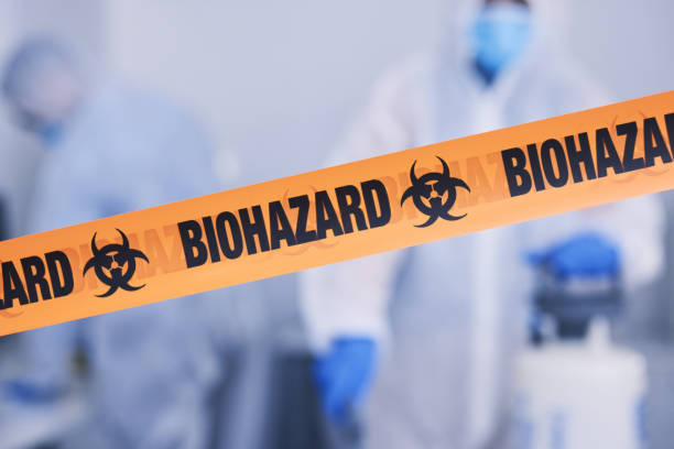 Professional Biohazard technician working in Kingwood, TX